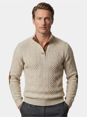 Men's Beige Pullover